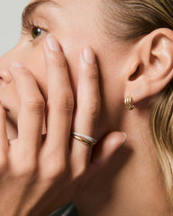 Open Dôme Pavé Ring-14k Yellow Salmon Gold / Lab Grown Diamond / 4
