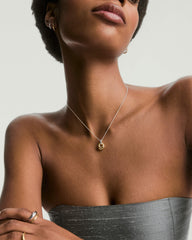 Jojo Loop Pendant Necklace-Sterling Silver, 18k Gold Vermeil / 16-18 inches