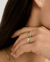 Slim Signet Ring-14k Yellow Gold / 5