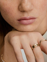 Organic Dôme Thin Marquise Cut Nesting Ring-14k Yellow Gold / Lab Grown Diamond / 4