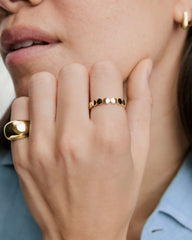 Bold Dot Ring-18k Gold Vermeil / 8