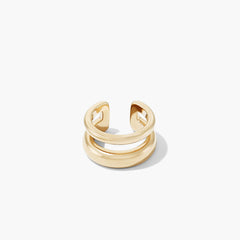 Single Duet Ear Cuff-18k Gold Vermeil
