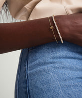 Letter Bracelet-14k Yellow Gold / S / 6-7 inches