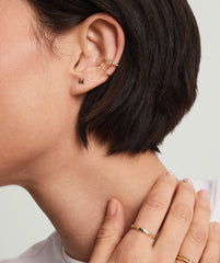 Letter Stud-10k Yellow Gold / O