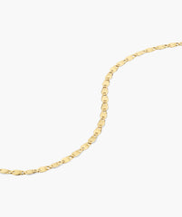 Mini Anchor Chain Necklace-14k Yellow Gold / 16-18 inches