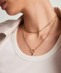 Birthstone Charm-10k Yellow Gold / Blue Sapphire