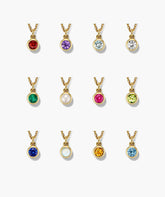 Sia Birthstone Pendant Necklace-18k Gold Vermeil / Pearl / 16-18 inches