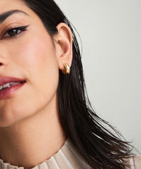 Plush Small Hoops-14k Yellow Gold