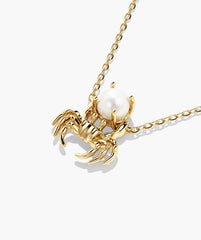 In a Pinch Pearl Necklace-18k Gold Vermeil / Pearl / 16-18"