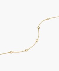 Lab Grown Sapphire Orbit Bracelet-18k Gold Vermeil / Lab Grown Sapphire / 7-8 inches