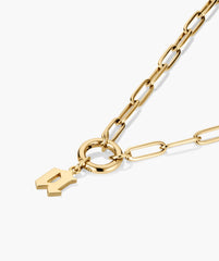 Gothic Letter Pendant-18k Gold Vermeil / I