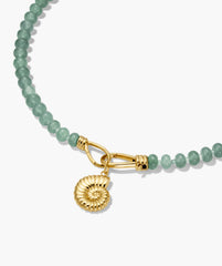 Ammonite Charm-18k Gold Vermeil
