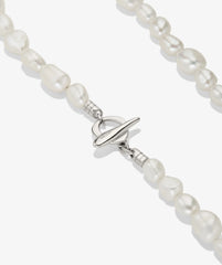 Kia Pearl Collar-Sterling Silver / Pearl / 16"
