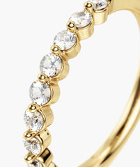 Lacey Lab Grown Sapphire Ring-Sterling Silver / Lab Grown Sapphire / 6
