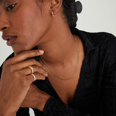 Flat Curb Chain Necklace-Sterling Silver / 20 inches