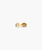 Interconnected Loop Pavé Diamond Studs-14k Yellow Gold / Natural Diamond