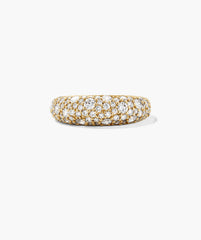 Dôme Pavé Lab Grown Diamond Ring-14k Yellow Gold / 5 / Lab Grown Diamond