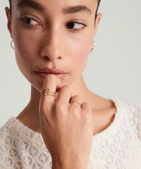 Diamond Coil Ring-14k Yellow Gold / Natural Diamond / 4
