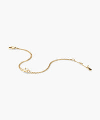 Round Lab Grown Sapphire Bracelet-18k Gold Vermeil / Lab Grown Sapphire / 7-8 inches