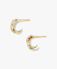 Open Dôme Huggies-14k Yellow Salmon Gold