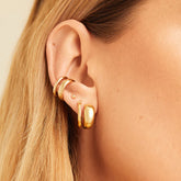 Single Duet Ear Cuff-18k Gold Vermeil