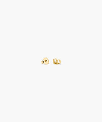 Mini Heart Pavé Diamond Stud Earrings-14k Yellow Gold / Natural Diamond