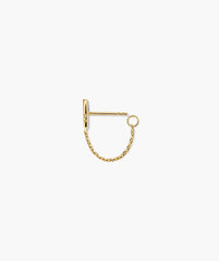 Single Bar Chain Stud-10k Yellow Gold