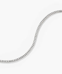 Diamond Tennis Bracelet 1.8mm-14k White Gold / Natural Diamond / 6.5 inches