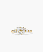 Diamonds Cluster Ring-5.5 / Natural Diamond / 14k Yellow Gold