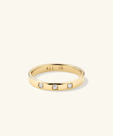 Diamonds Band-14k Yellow Gold / Natural Diamond / 4