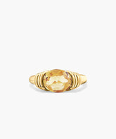 Heirloom Ring-14k Yellow Gold / Honey Quartz / 4
