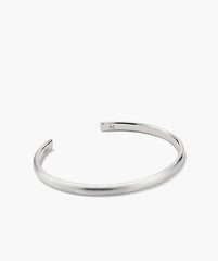 Slim Cuff-Brushed Sterling Silver / 7 inches