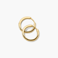 Tube Medium Hoops-18k Gold Vermeil