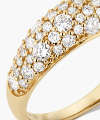 Dôme Pavé Lab Grown Diamond Ring-14k Yellow Gold / 5 / Lab Grown Diamond