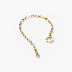 Rolo Chain Charm Bracelet-14k Yellow Gold / 6 inches