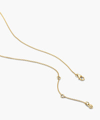 Lotus Necklace-18k Gold Vermeil / Lab Grown Sapphire / 16-18"