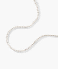 Paradigm Pearl Necklace-Sterling Silver / Pearl / 18 inches