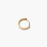 Single Pavé Diamond Huggie Hoop-14k Yellow Gold / Natural Diamond