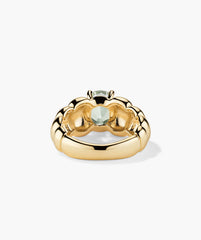 Puffy Charlotte Gemstone Ring-14k Yellow Gold / Prasiolite / 5