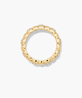 Pavé Diamond Soft Charlotte Ring-14k Yellow Gold / Natural Diamond / 9
