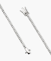 Diamond Tennis Bracelet 1.3mm-14k White Gold / Natural Diamond / 7.5 inches