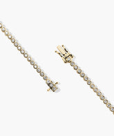 Bezel Lab Grown Diamond Tennis Bracelet-14k Yellow Gold / Lab Grown Diamond / 6.5 inches