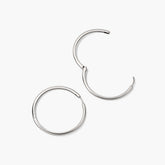 Tube Oversized Hoops-Sterling Silver