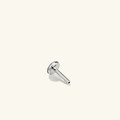 Flat Back Labret-14k White Gold