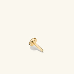 Flat Back Labret-14k White Gold