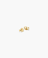 Single Lab Grown Diamond Petal Stud-14k Yellow Gold / Lab Grown Diamond