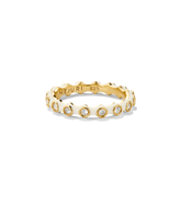 Gemstone Charlotte Stacker Set-18k Gold Vermeil, Cream Enamel / 4 / 4