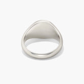 Bold Round Signet Ring-Sterling Silver / 11
