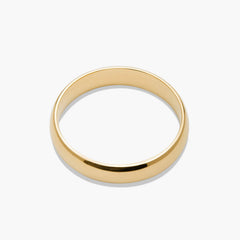 4mm Curve Band-14k Yellow Gold / 6.5
