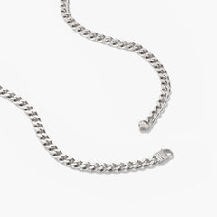 5mm Curb Chain Necklace-Sterling Silver / 16 inches